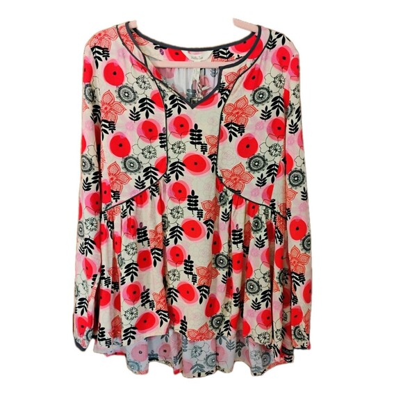 NWT Matilda Jane Women's Tunic‎ Floral Blouse, Size S - Picture 1 of 5